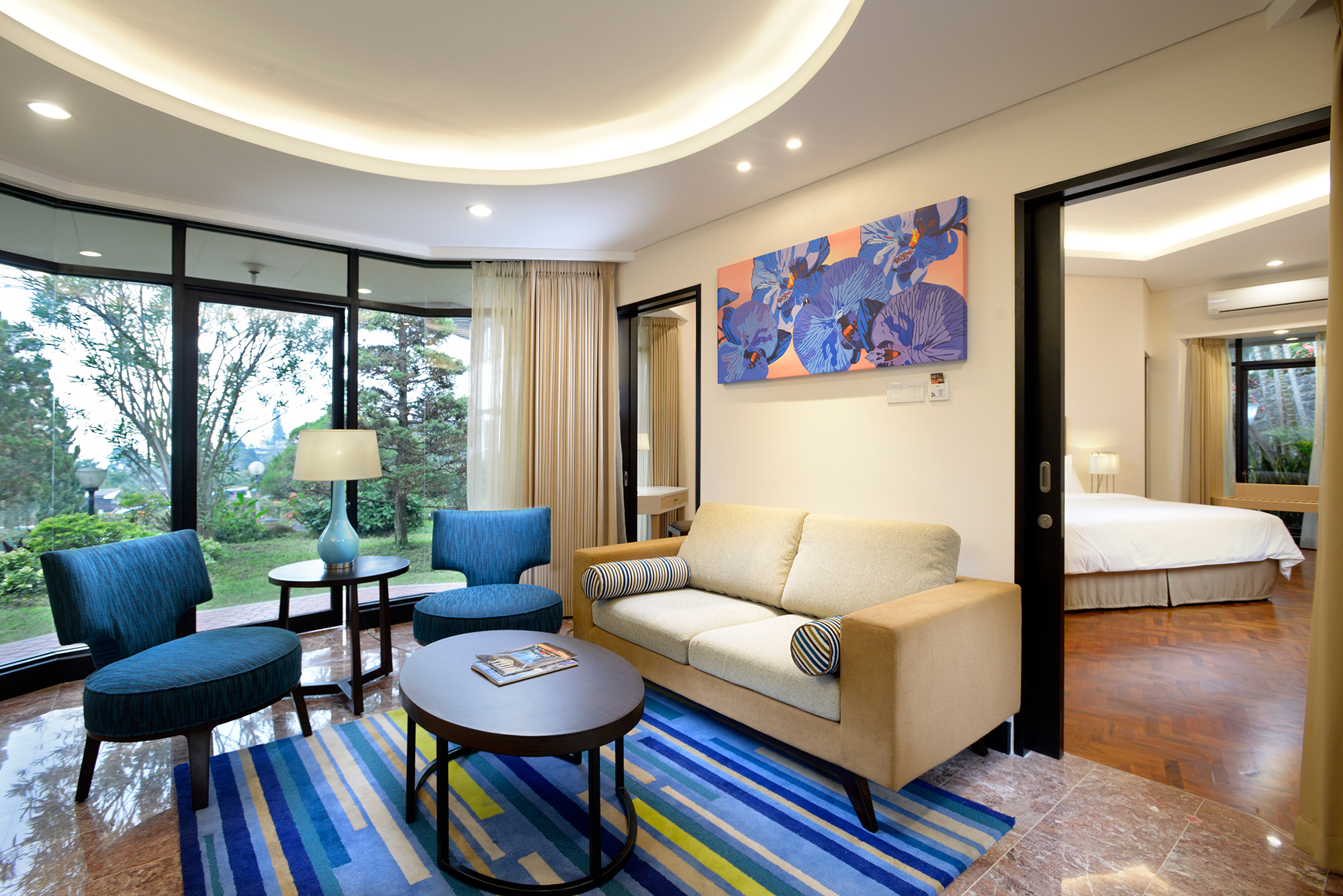 Surya Hotel Interior And Architecture Photography Prigen Pasuruan - Chendra Cahyadi photography took the interior exterior and room photography of Surya Hotel at Surabaya. Situated in a mountain resort area of Pasuruan - East Java, within the area of 4.2 hectares.